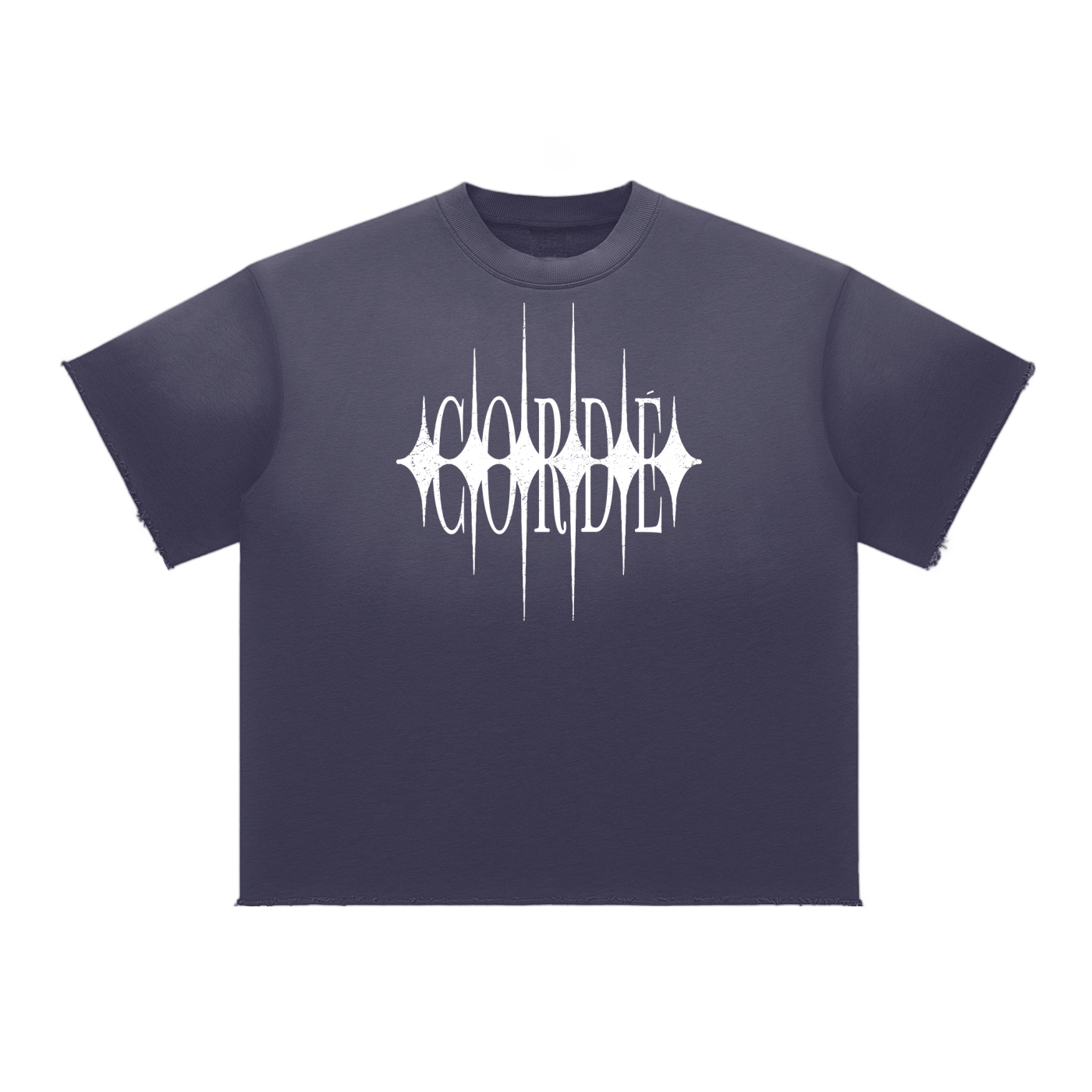 RAW EDGE TEE NAVY BLUE