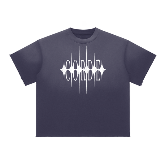 RAW EDGE TEE NAVY BLUE