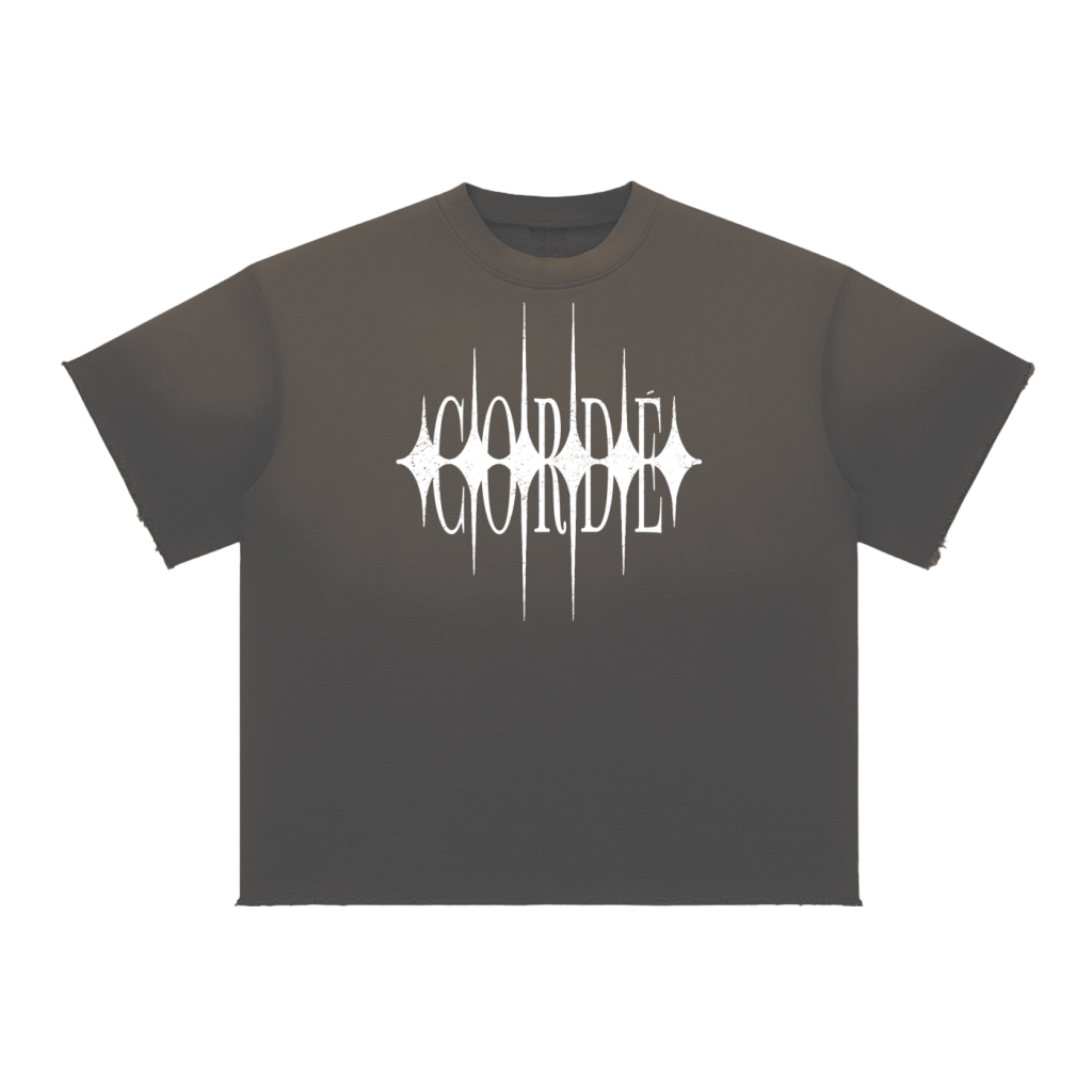 RAW EDGE TEE DARK GRAY