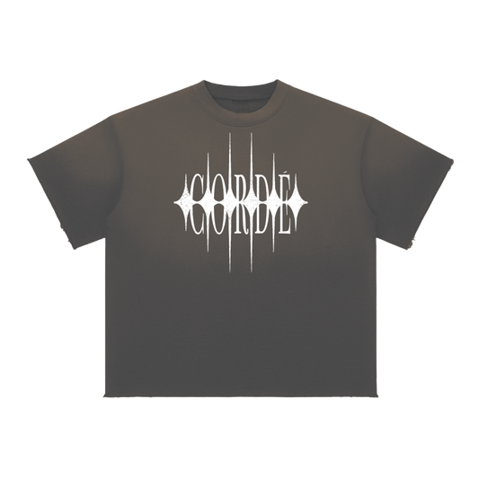 RAW EDGE TEE DARK GRAY