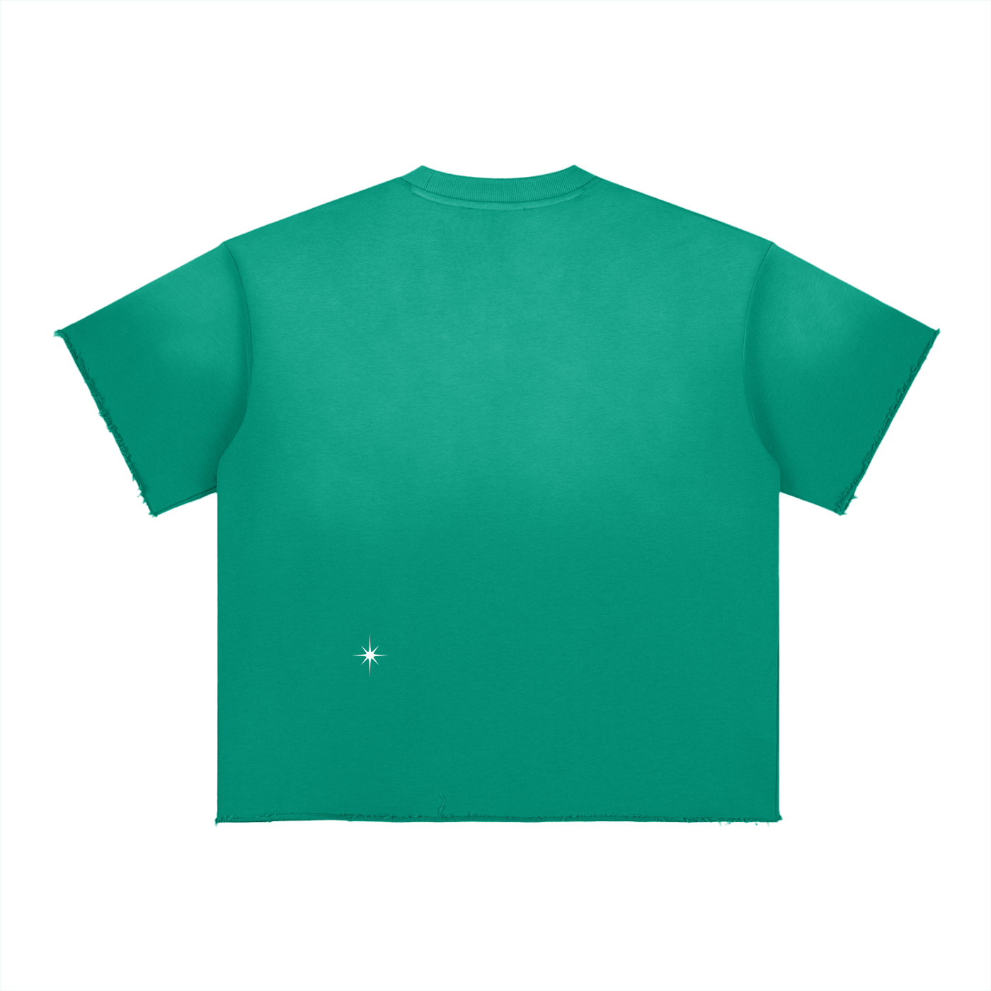 RAW EDGE TEE GREEN