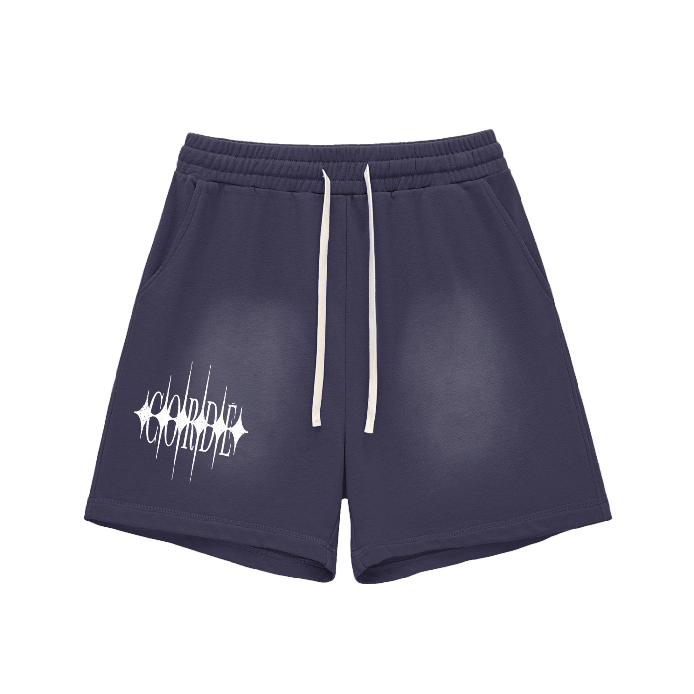 RAW EDGE SHORTS NAVY BLUE